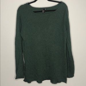 Heather green long sweater